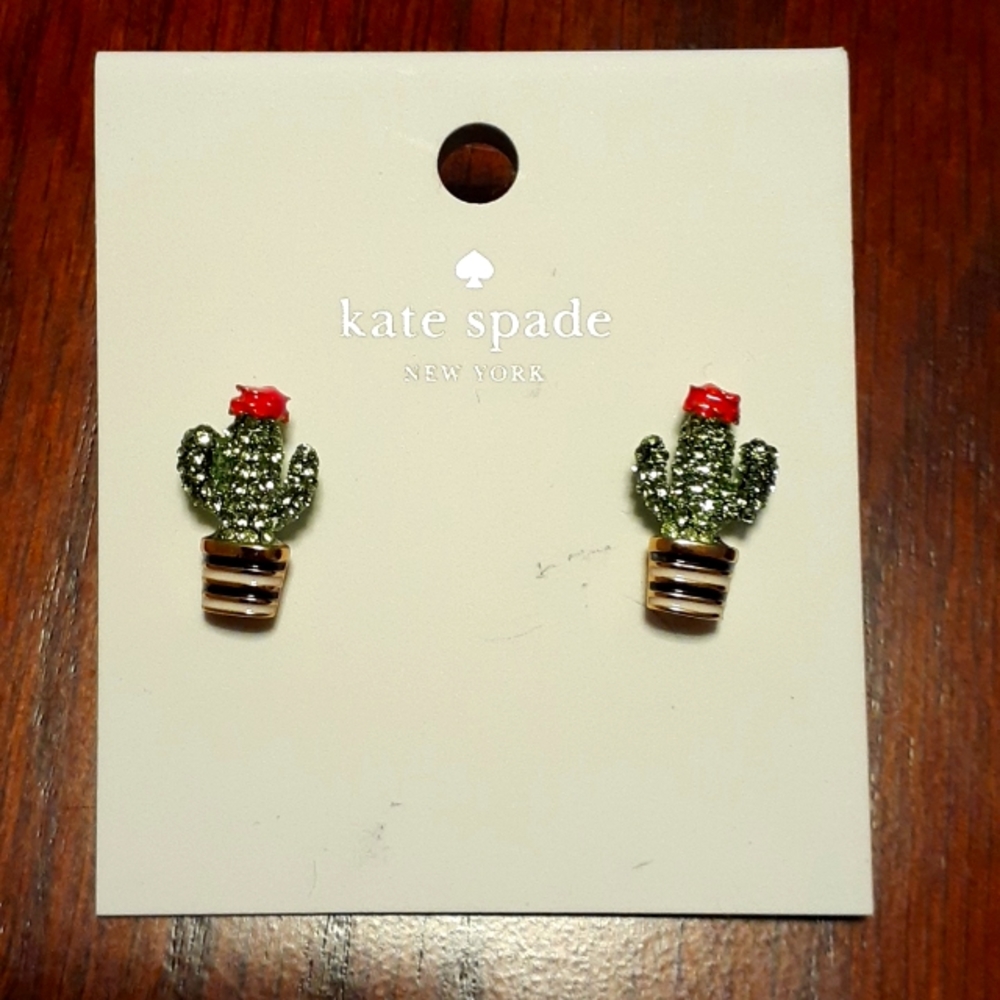 kate spade cactus earrings